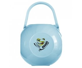 Boîte à tétine I Love Brunei de couleur Bleue