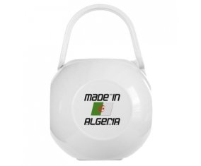 Boîte à tétine Made in algeria design 1 de couleur Blanche