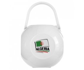 Boîte à sucette Flag Algeria design 1 de couleur Blanche