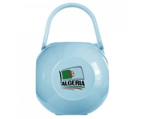 Boîte à sucette Flag Algeria design 1 de couleur Bleue