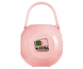 Boîte à sucette Flag Algeria design 1 de couleur Rose