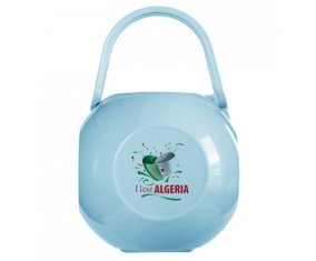 Boîte à sucette I love algeria design 3 de couleur Bleue