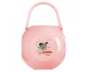 Boîte à sucette I love algeria design 3 de couleur Rose