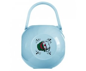Boîte à sucette Drapeau Algérie Coup de poing de couleur Bleue