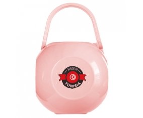 Boîte à sucette Made in Tunisia design 1 avec prénom de couleur Rose