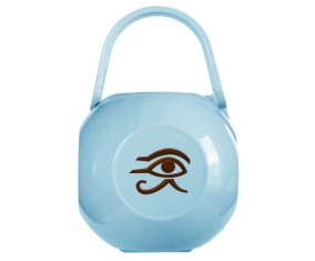 Boîte à sucette Horus oeil égyptien symbole egypte ancienne de couleur Bleue