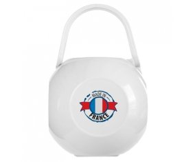 Boîte à tétine Made in France design 1 de couleur Blanche
