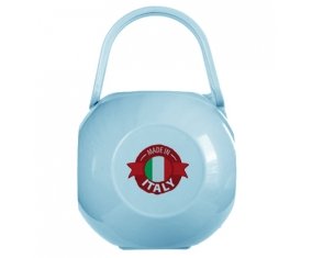 Boîte à tétine Made in Italie design 1 de couleur Bleue