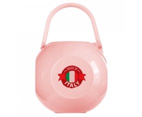 Boîte à tétine Made in Italie design 1 de couleur Rose