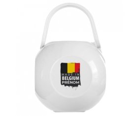 Boîte à tétine Made in Belgium design 1 de couleur Blanche