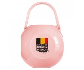 Boîte à tétine Made in Belgium design 1 de couleur Rose