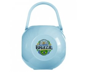 Boîte à sucette Flag Brazil de couleur Bleue