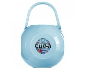 Boîte à sucette Flag Cuba de couleur Bleue