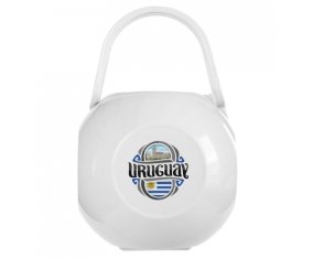 Boîte à sucette Flag Uruguay de couleur Blanche