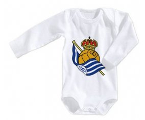 Body bébé Real Sociedad taille 3/6 mois manches Longues
