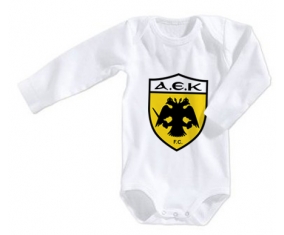 Body bébé AEK Athènes FC taille 3/6 mois manches Longues
