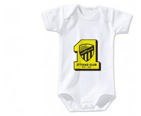 Body bébé Ittihad FC Saudi Arabia taille 3/6 mois manches Courtes