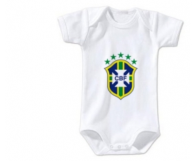 Body bébé Brazil national football team taille 3/6 mois manches Courtes