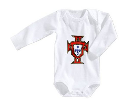 Body pour bébé fille en jersey coton blanc brodé Ourson rose fabriqué au  Portugal