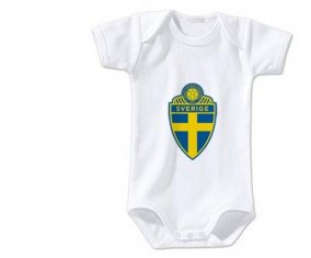 Body bébé Sweden national football team taille 3/6 mois manches Courtes
