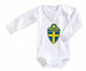 Body bébé Sweden national football team taille 3/6 mois manches Longues