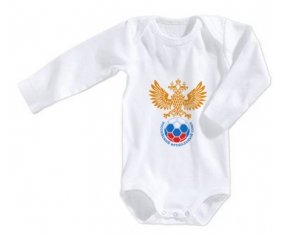 Body bébé Russia national football team taille 3/6 mois manches Longues