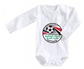 Body bébé Egypt national football team taille 3/6 mois manches Longues