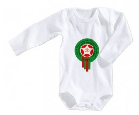 Body bébé Morocco national football team taille 3/6 mois manches Longues