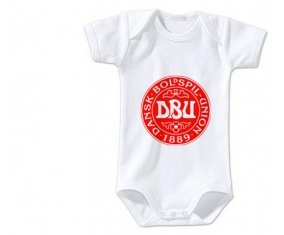 Body bébé Denmark national football team taille 3/6 mois manches Courtes