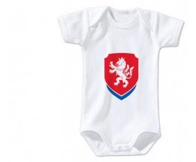Body bébé Czech Republic national football team taille 3/6 mois manches Courtes