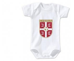 Body bébé Serbia national football team taille 3/6 mois manches Courtes