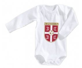 Body bébé Serbia national football team taille 3/6 mois manches Longues