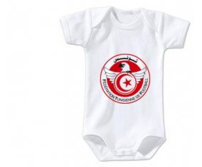 Body bébé Tunisia national football team taille 3/6 mois manches Courtes