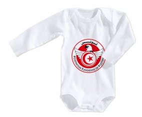 Body bébé Tunisia national football team taille 3/6 mois manches Longues