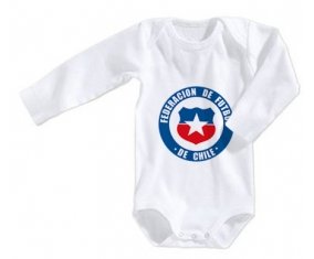 Body bébé Chile national football team taille 3/6 mois manches Longues