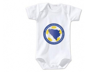 Body bébé Bosnia Herzegovina national football team taille 3/6 mois manches Courtes