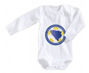 Body bébé Bosnia Herzegovina national football team taille 3/6 mois manches Longues