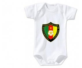 Body bébé Cameroon national football team taille 3/6 mois manches Courtes