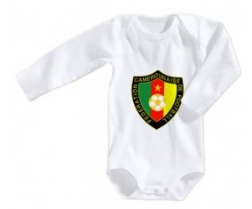 Body bébé Cameroon national football team taille 3/6 mois manches Longues