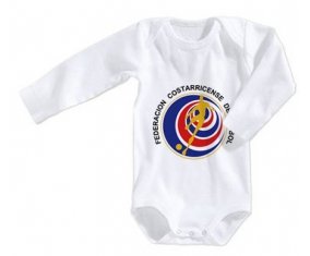 Body bébé Costa Rica national football team taille 3/6 mois manches Longues