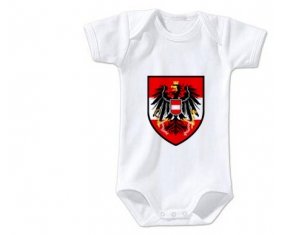 Body bébé Austria national football team taille 3/6 mois manches Courtes