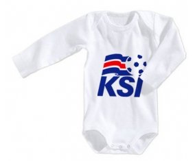 Body bébé Iceland national football team taille 3/6 mois manches Longues