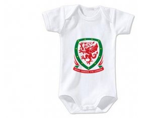 Body bébé Wales national football team taille 3/6 mois manches Courtes