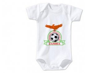 Body bébé Zambia national football team taille 3/6 mois manches Courtes