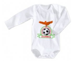 Body bébé Zambia national football team taille 3/6 mois manches Longues