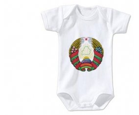 Body bébé Belarus national football team taille 3/6 mois manches Courtes