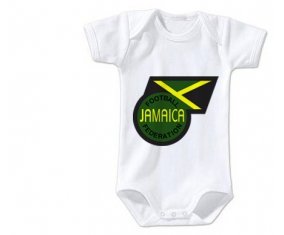 Body bébé Jamaica national football team taille 3/6 mois manches Courtes