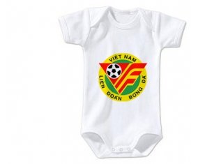 Body bébé Vietnam national football team taille 3/6 mois manches Courtes