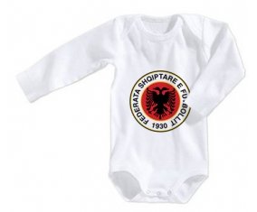 Body bébé Albania national football team taille 3/6 mois manches Longues