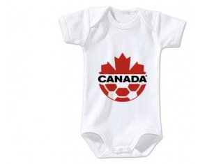 Body bébé Canada national football team taille 3/6 mois manches Courtes